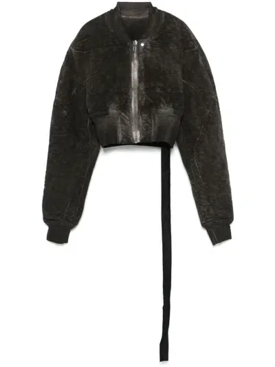 Rick Owens Drkshdw Collage Bomber Jacket In 34 Dust