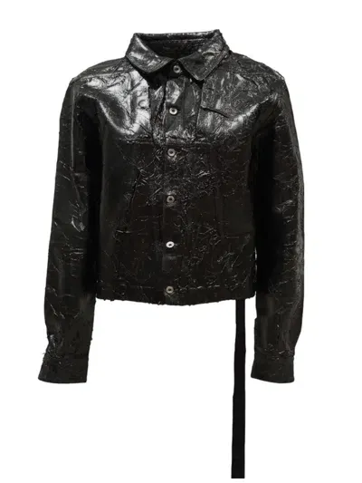 Rick Owens Drkshdw Denim Jacket - Alice Shirt Black