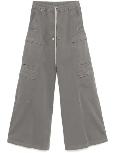 Rick Owens Drkshdw Double Cargo Jumbo Belas Trousers In Grey