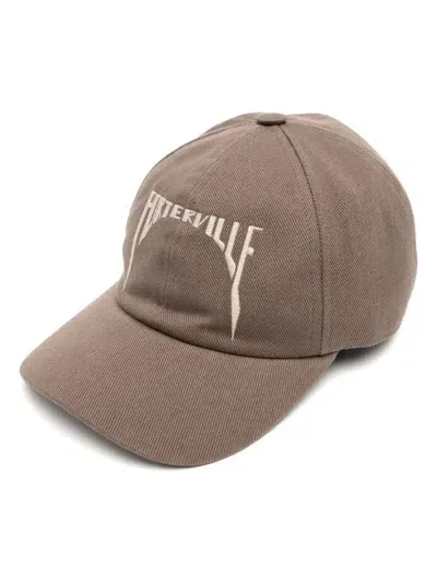 Rick Owens Drkshdw Embroidered-logo Cap In Neutrals