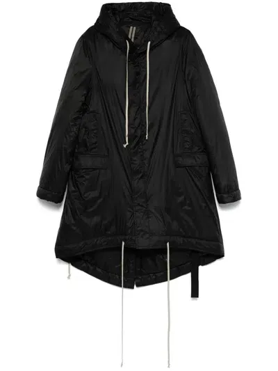 Rick Owens Drkshdw Fishtail Parka In Black