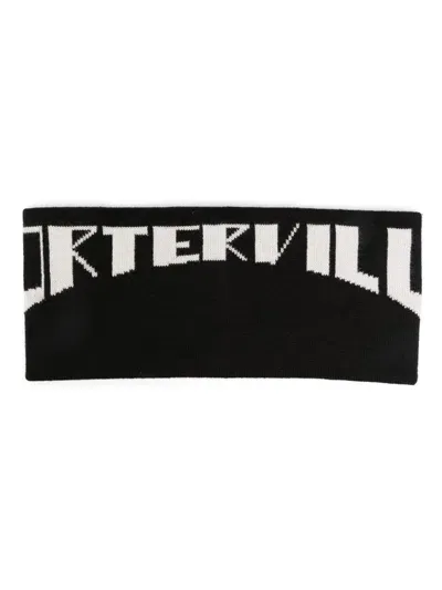 Rick Owens Drkshdw Logo-jacquard Headband In Black