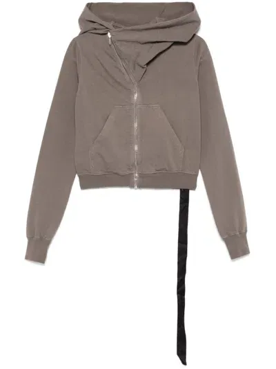 Rick Owens Drkshdw Mountain Hoodie In Brown