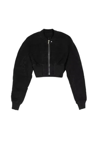 Rick Owens Drkshdw Porterville Collage Bomber Jacket In Black