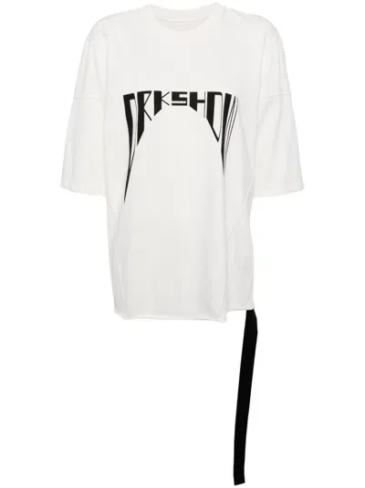 Rick Owens Drkshdw Porterville T-shirt In Neutrals