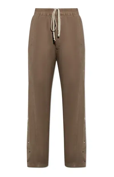 Rick Owens Drkshdw Pusher Drawstring Pants In Brown