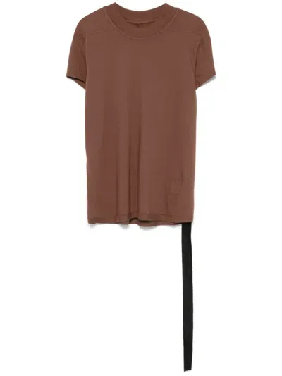 Rick Owens Drkshdw Small Level T-shirt In Brown