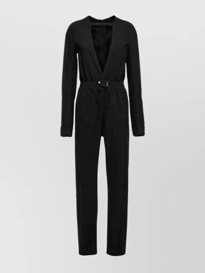 Rick Owens Drkshdw Black Eclipse Denim Jumpsuit