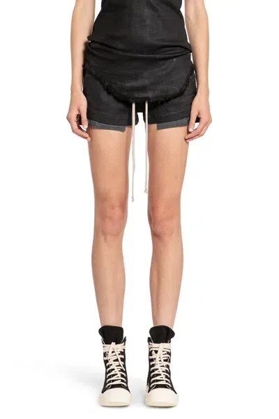 Rick Owens Drkshdw Woman Black Shorts