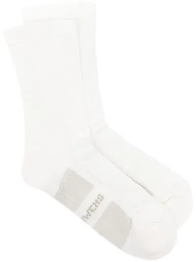 Rick Owens Off-white Glitter Socks