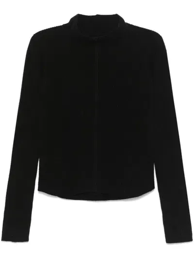 Rick Owens Headon Dbl Lupetto Shirt In Black