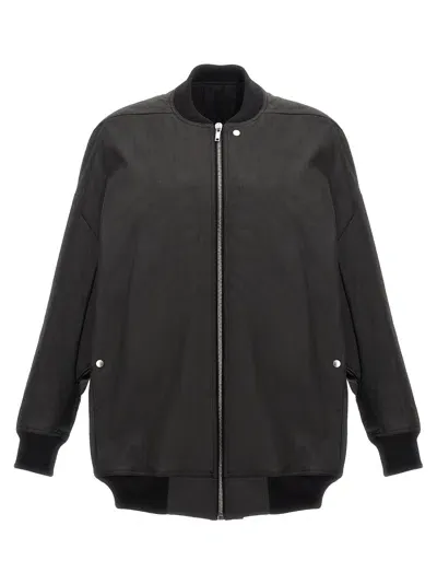 Rick Owens Black Jumbo Peter Bomber Jacket