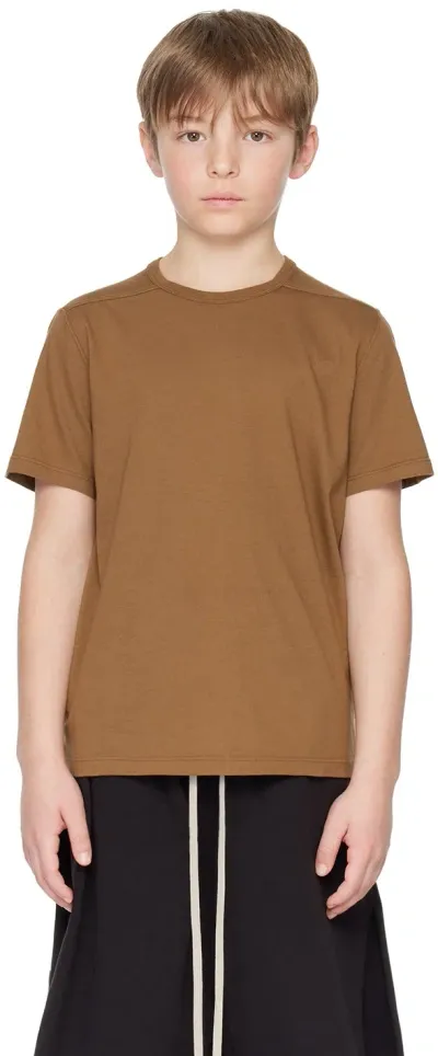 Rick Owens Kids Brown Level T-shirt In 44 Khaki Brown