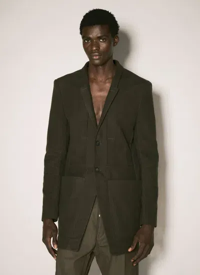 Rick Owens Lido Blazer In Green