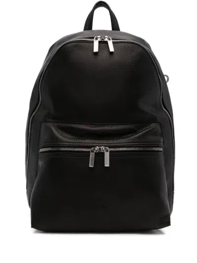 Rick Owens Logo-debossed Backpack In Black