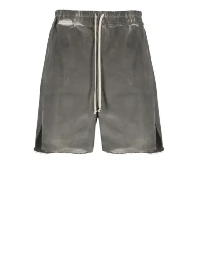 Rick Owens Gray Long Boxers Shorts In Grey