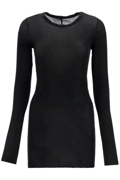 Rick Owens Long-sleeved T-shirt In Black