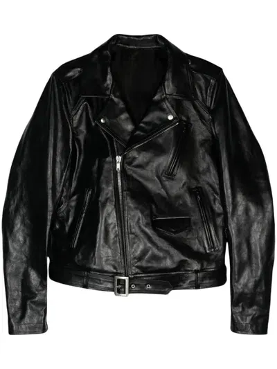 Rick Owens Luke Stooges Biker Jacket In Black