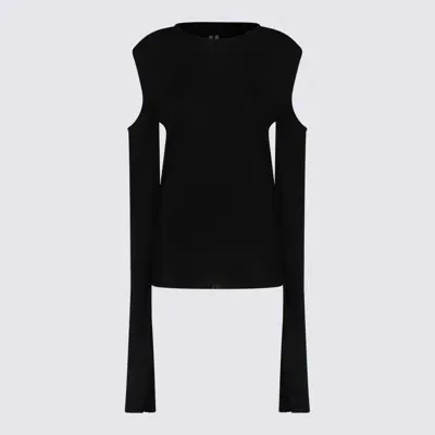 Rick Owens Maglie Nero In Black