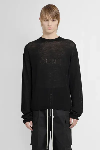 Rick Owens Man Black Knitwear