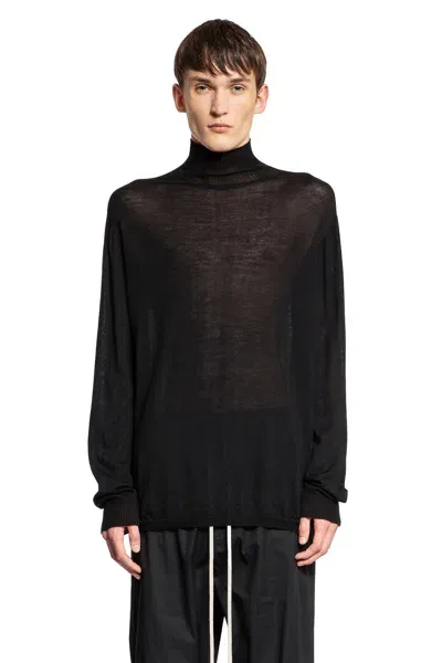 Rick Owens Man Black Knitwear