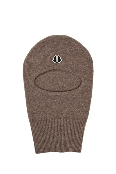 Rick Owens Man Grey Hats In Brown