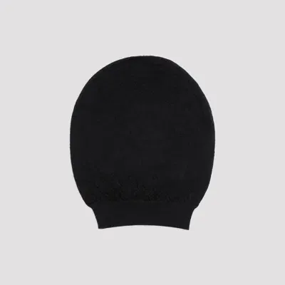 Rick Owens Cashmere Medium Beanie In Black