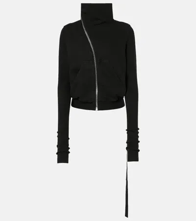 Rick Owens Mountain Sweat Cotton Jacket In Black