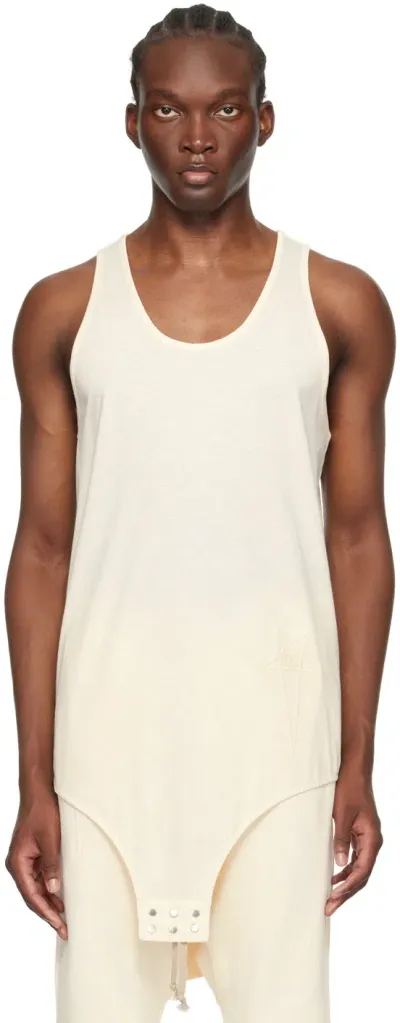 Rick Owens Off-white Champion Edition Basketball Tank Top In 21 Natural