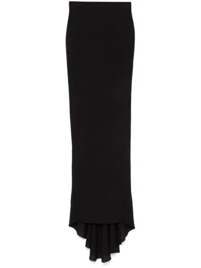 Rick Owens Pillar Maxi Skirt In Black