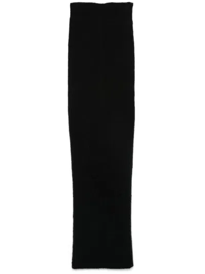 Rick Owens Pillar Maxi Skirt In Black