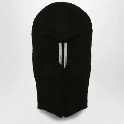 Rick Owens Porterville Skull Cashmere Black Balaclava