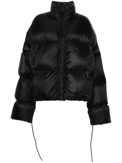 Rick Owens Sail Down Jacket In 黑色的