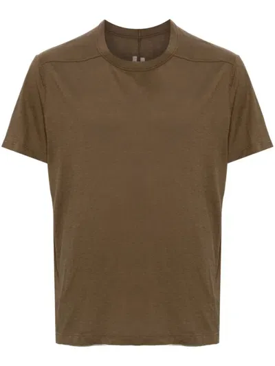 Rick Owens Short Level T-shirt In Brown