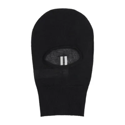 Rick Owens Skull Fine Knit Balaclava In Black