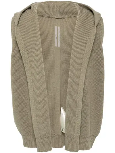 Rick Owens Sl Liner Cardigan In Neutrals