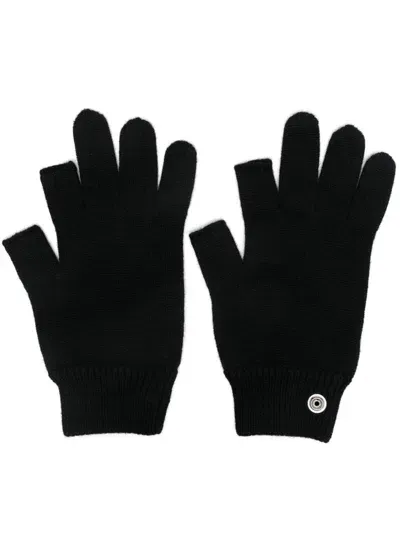 Rick Owens Touchscreen Gloves In Black