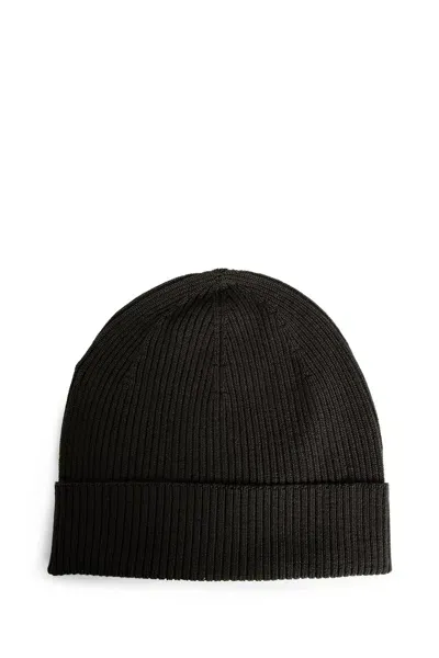 Rick Owens Unisex Green Hats In Black