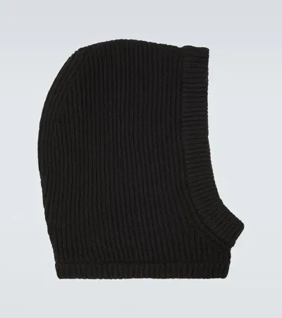 Rick Owens Virgin Wool Snood In Black