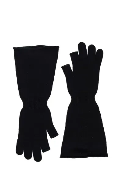 Rick Owens Woman Black Gloves