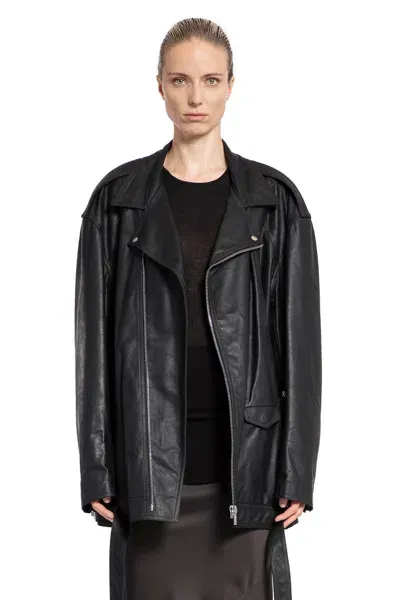 Rick Owens Woman Black Jackets