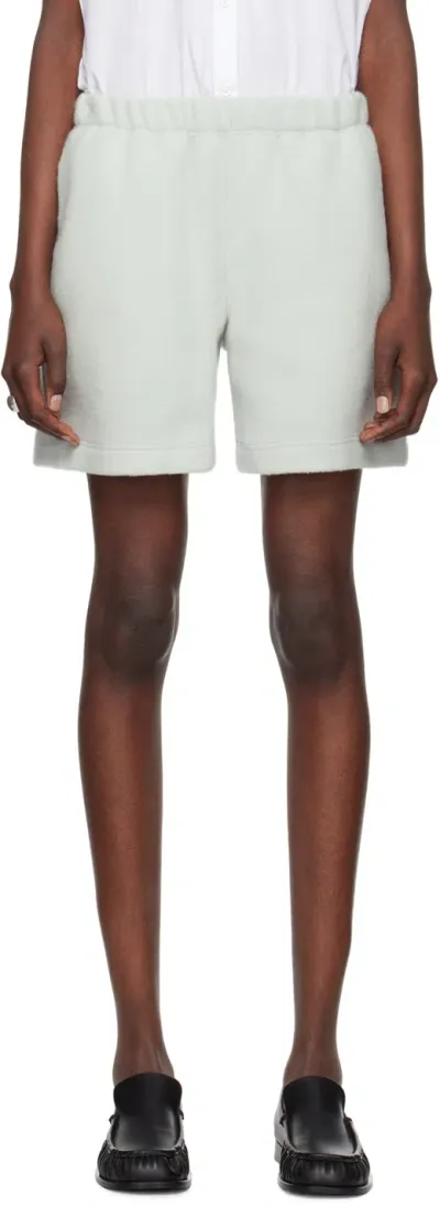 Rier Gray Fleece Shorts In Perle