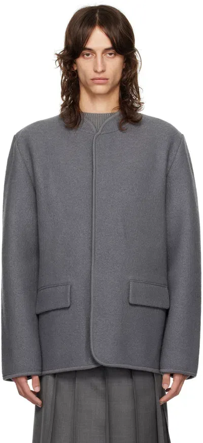 Rier Gray Walker City Jacket In Grey