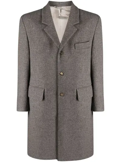 Rier Single-breasted Wool Coat In Grau