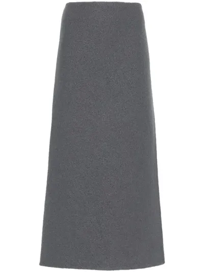 Rier Walker Midi Skirt In Grey