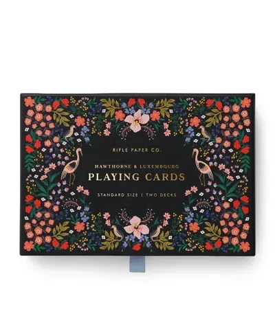 Rifle Paper Co Luxembourg Playing Cards In Gray