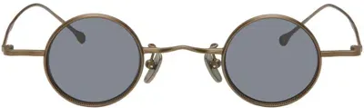 Rigards Bronze Rg01018ti Sunglasses In Gold/grey