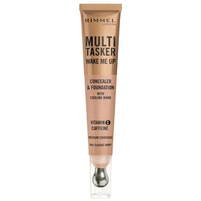 Rimmel Multi-tasker Wake Me Up Foundation And Concealer 20ml (various Shades) - 045 Classic Ivory