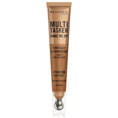 Rimmel Multi-tasker Wake Me Up Foundation And Concealer 20ml (various Shades) - 100 Mocha