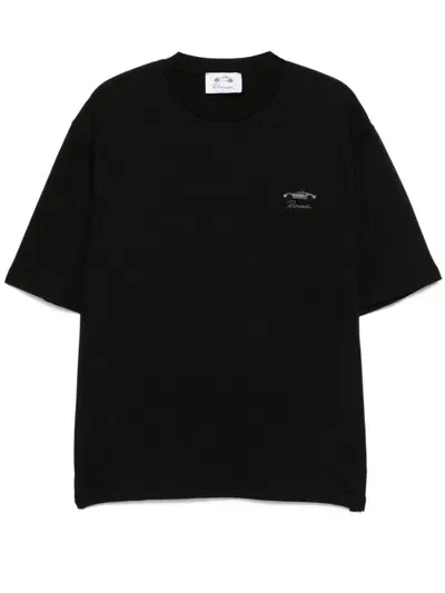 Riocam Car-embroidered T-shirt In Black